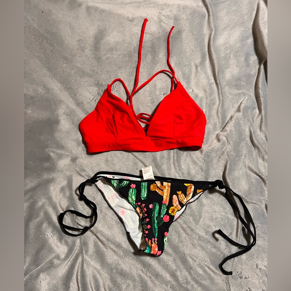 Red Cactus Bikini